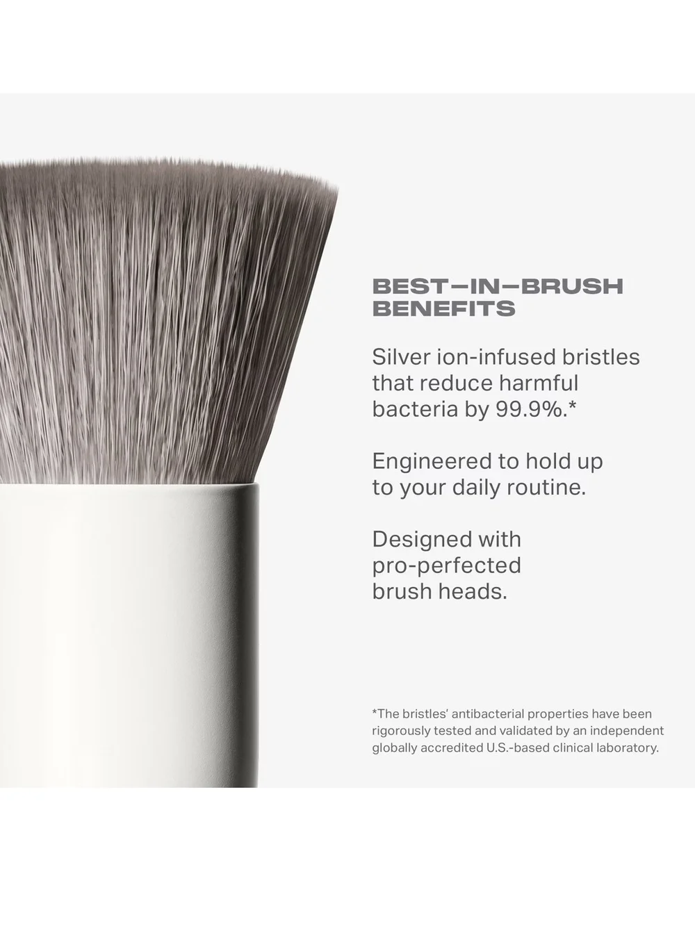 Morphe 11-Piece White Handle Makeup Brush Set with Soft Gray Bristles